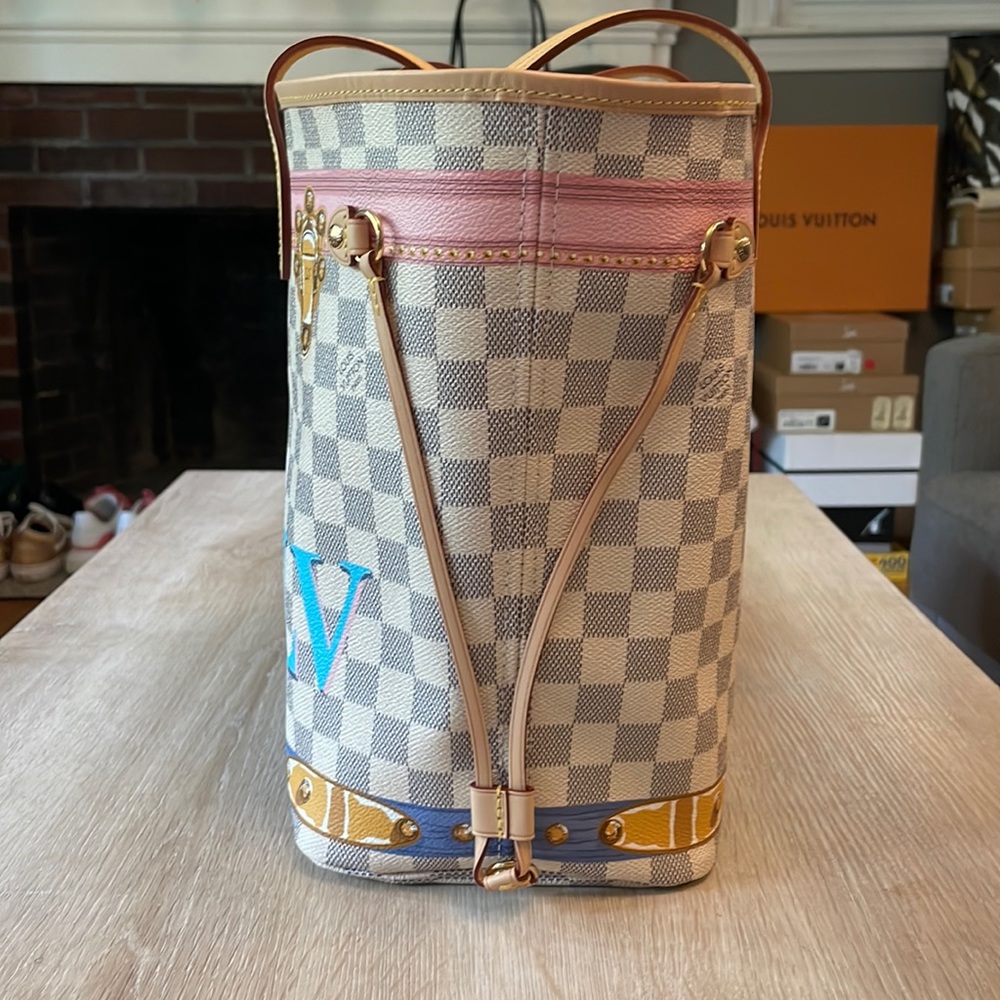 Louis Vuitton Damier Azur Summer Trunks & Bags Neverfull MM🌟LE🌟PRISTINE🌟 - Picture 4 of 15